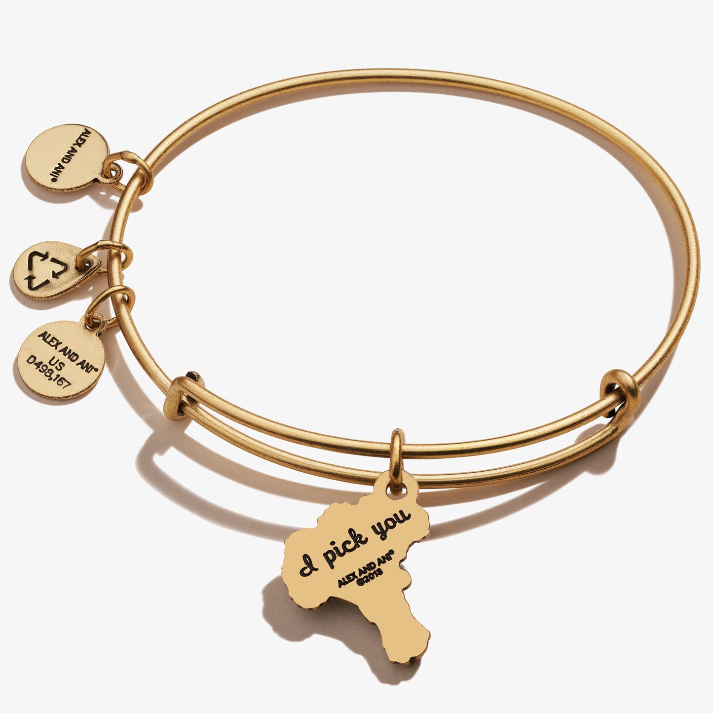 'I Pick You' Bouquet Charm Bangle