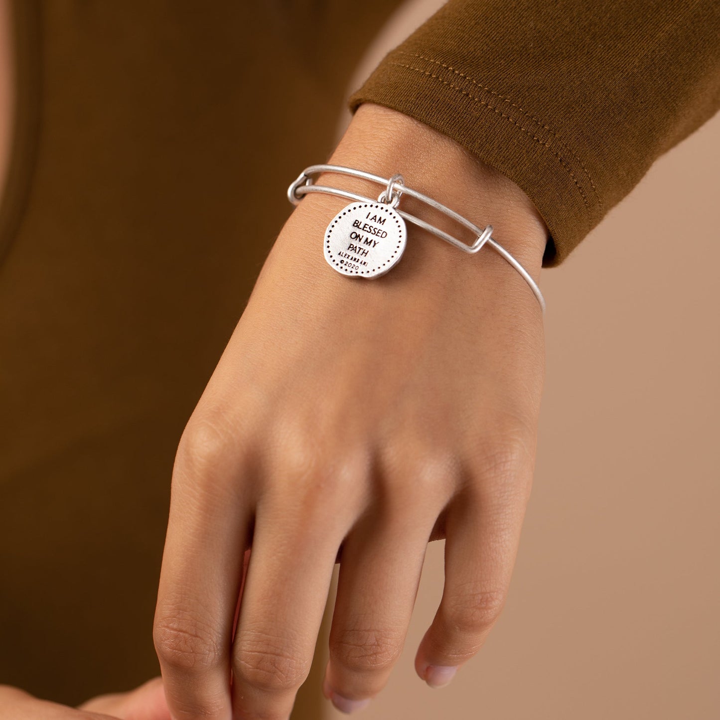 Godspeed Molten Coin Charm Bangle