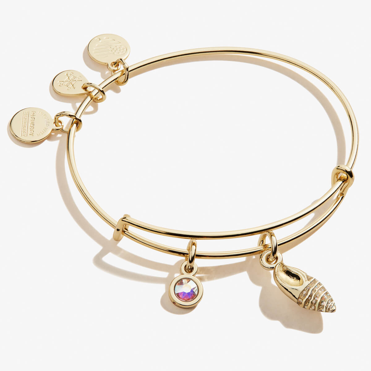 Conch Shell Duo Charm Bangle
