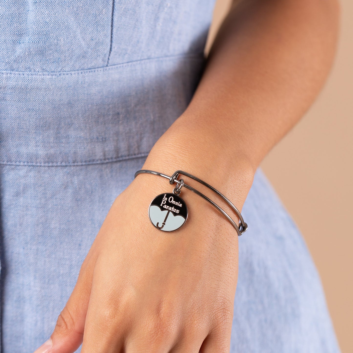 Gilmore Girls 'In Omnia Paratus' Umbrella Charm Bangle