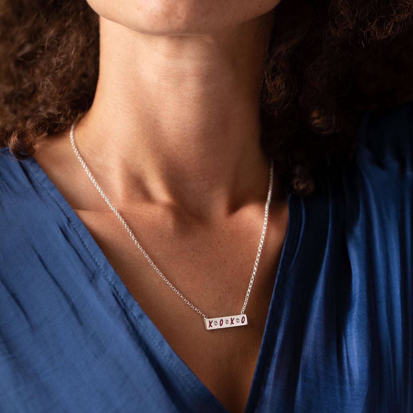 Gossip Girl XOXO Bar Charm Necklace