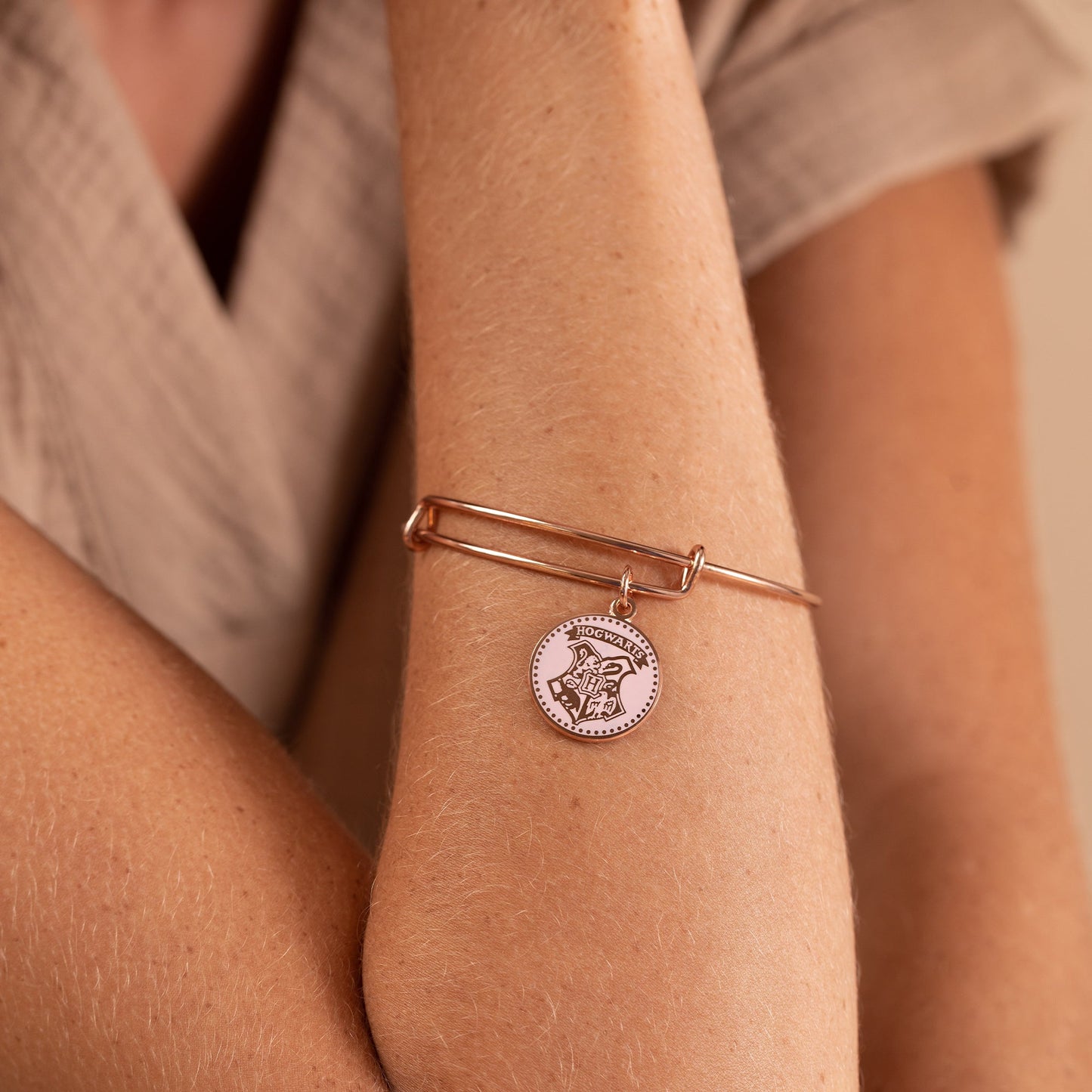 Harry Potterâ„?Hogwarts Emblem Charm Bangle
