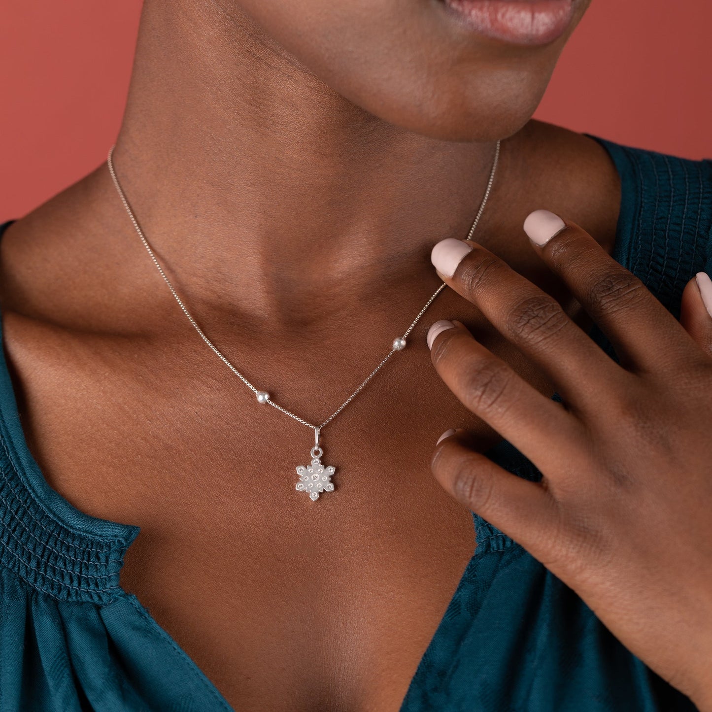 Pavé Snowflake Charm