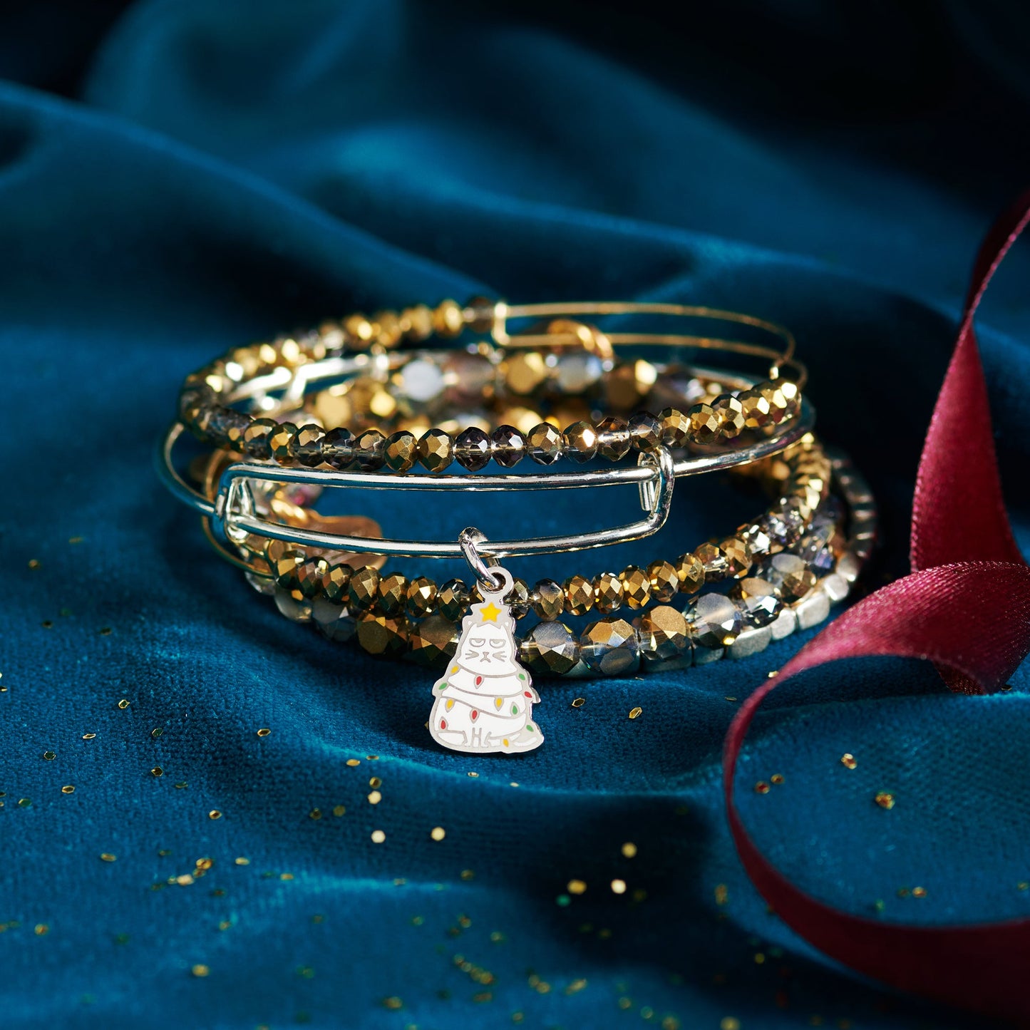 The Holiday Cat Stack