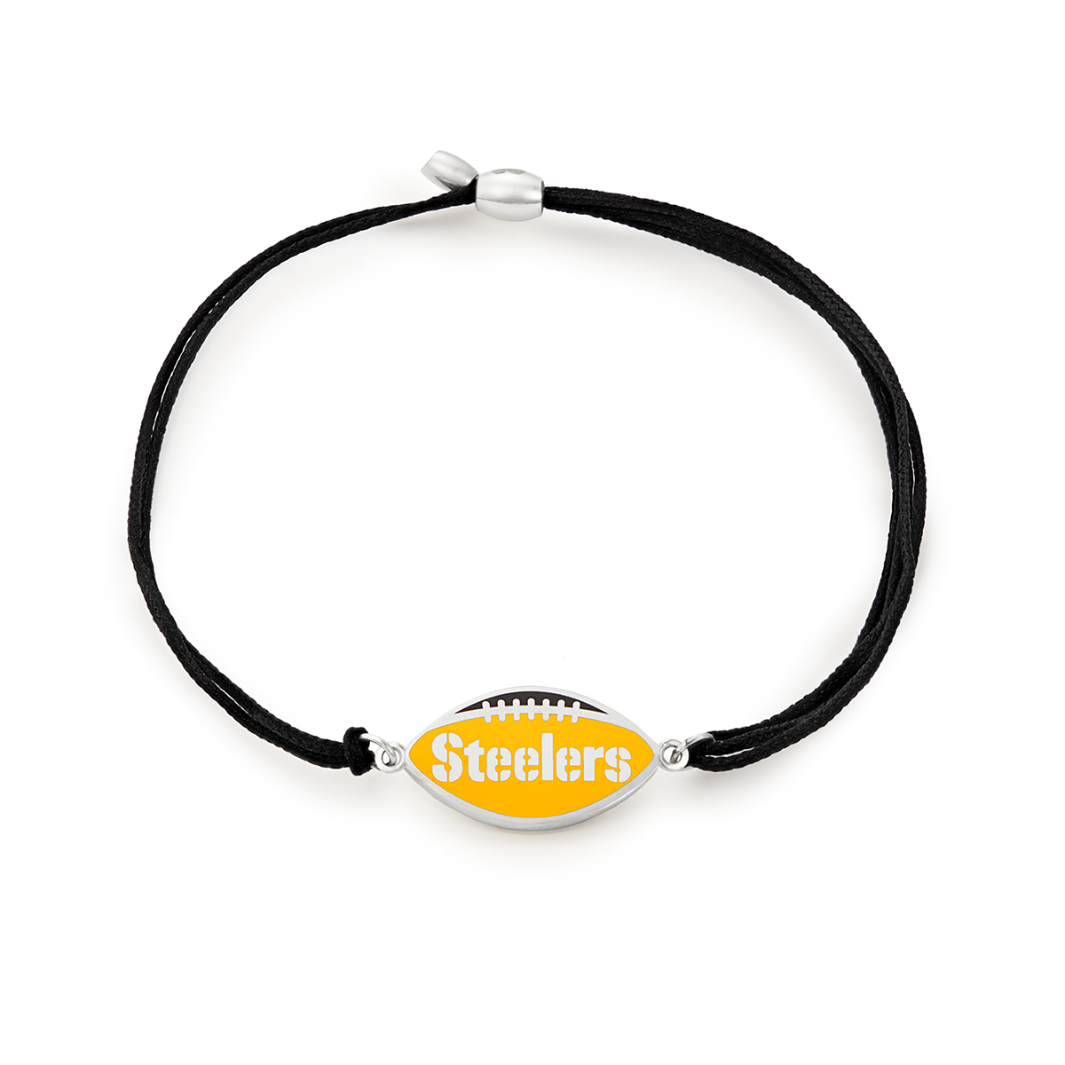 Pittsburgh Steelers NFL Charm Pull Cord Bracelet