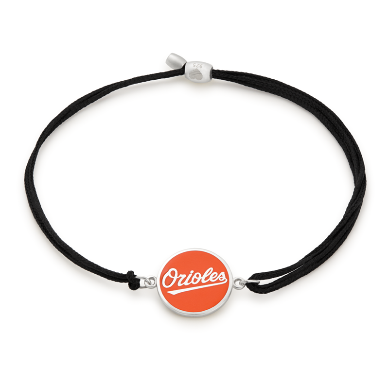 Baltimore Orioles MLB Charm Pull Cord Bracelet