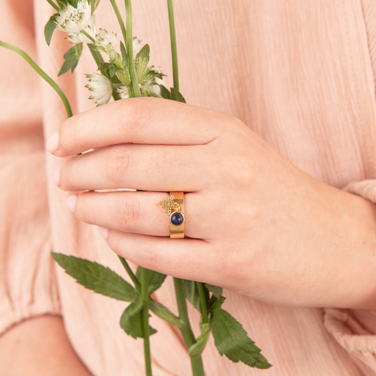 Honey Bee Charm Ring