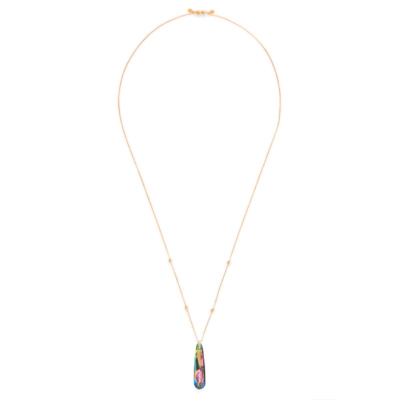 Mermaid Crystal Charm Necklace