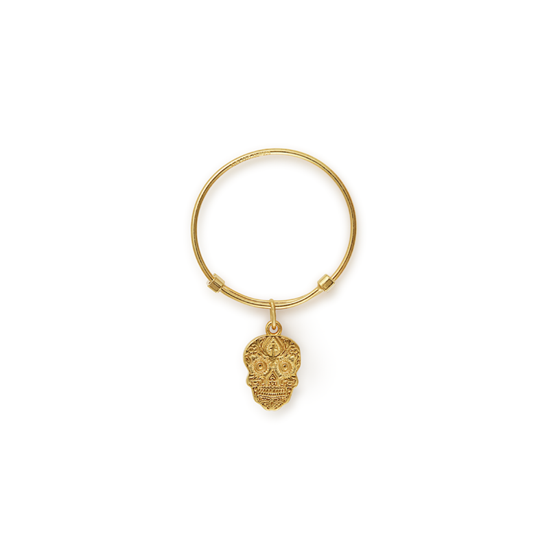 Calavera Charm Ring