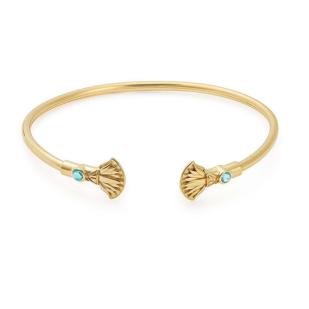 Blue Lotus Cuff Bracelet