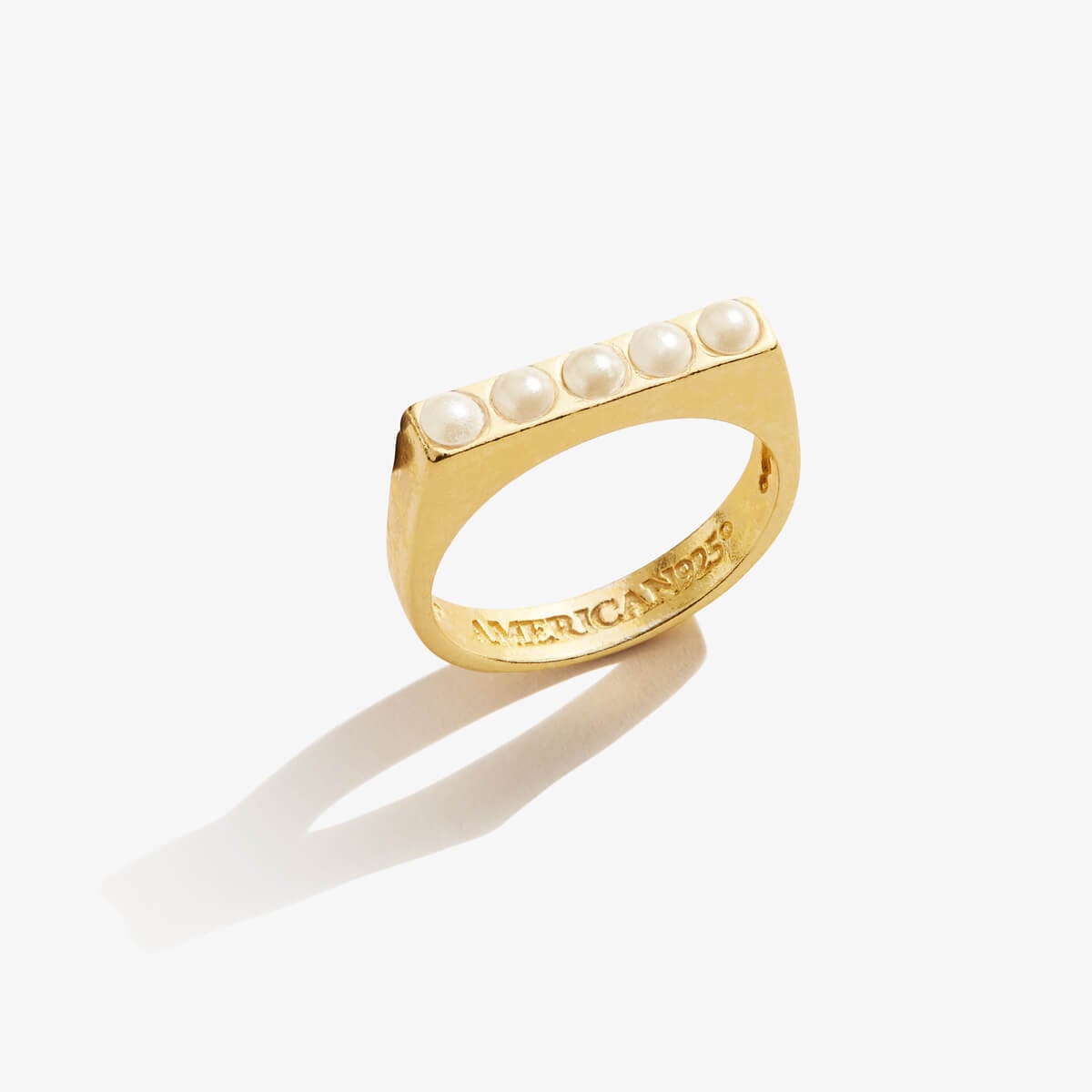 Pearl Band Ring, Size 7