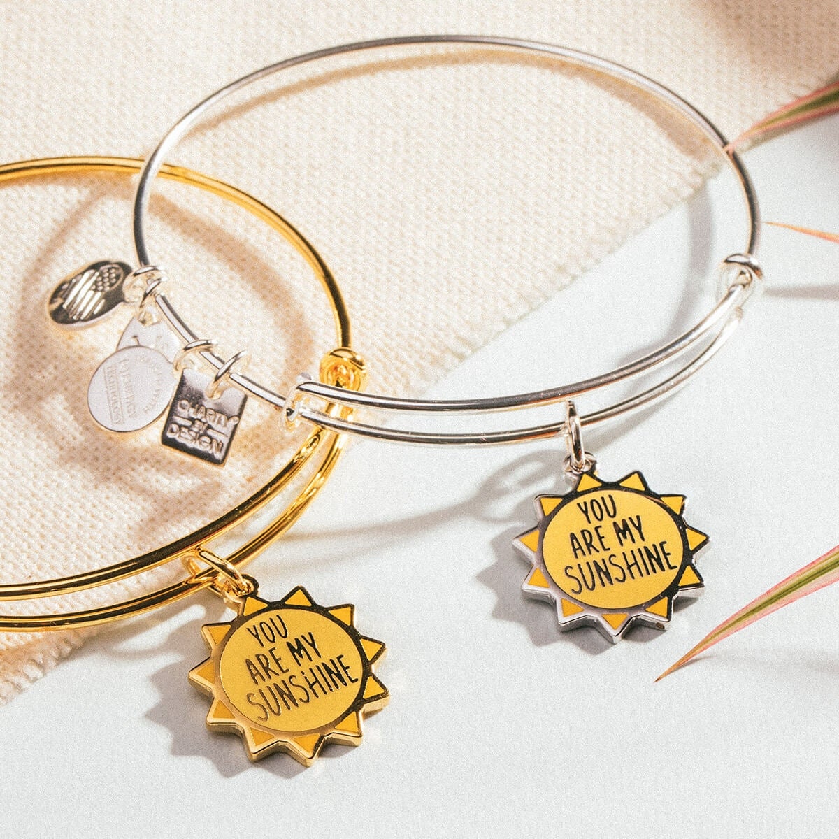 'You Are My Sunshine' Charm Bangle Bracelet