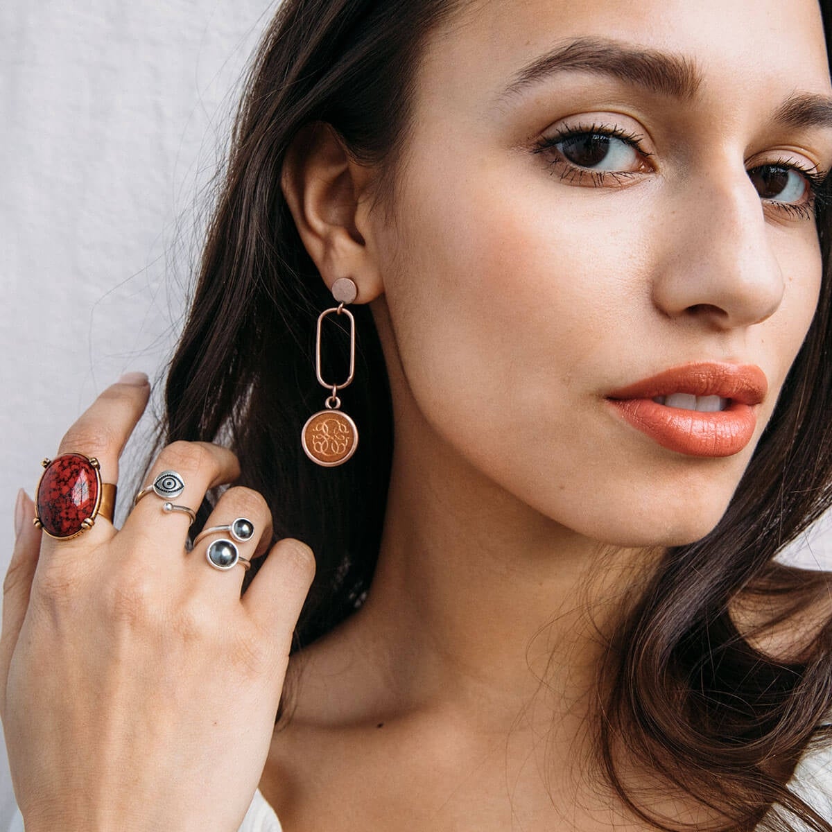 Red Matrix Cocktail Ring