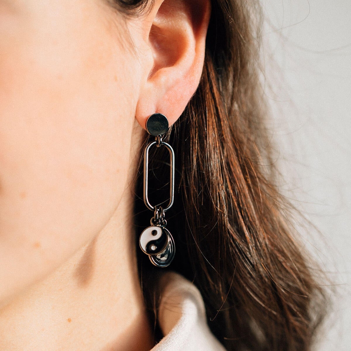 Balance Charm Drop Earrings