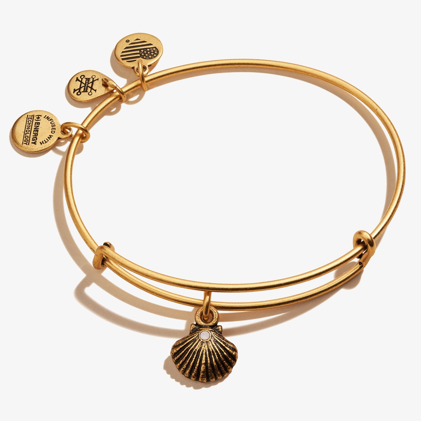 Seashell Charm Bangle