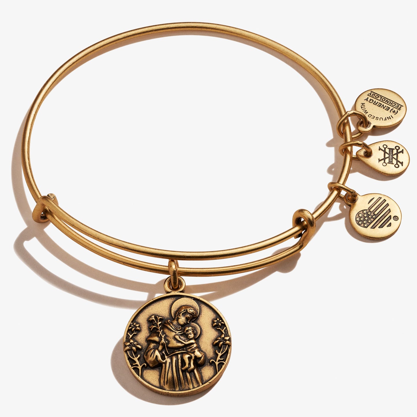 Saint Anthony of Padua Charm Bangle