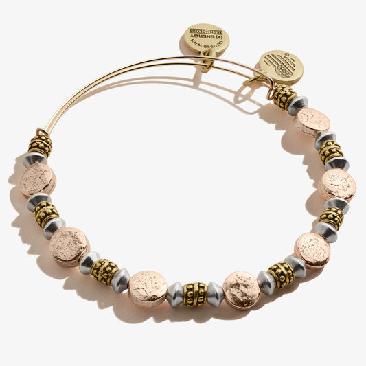 Splendor Beaded Bangle, Mixed Metals