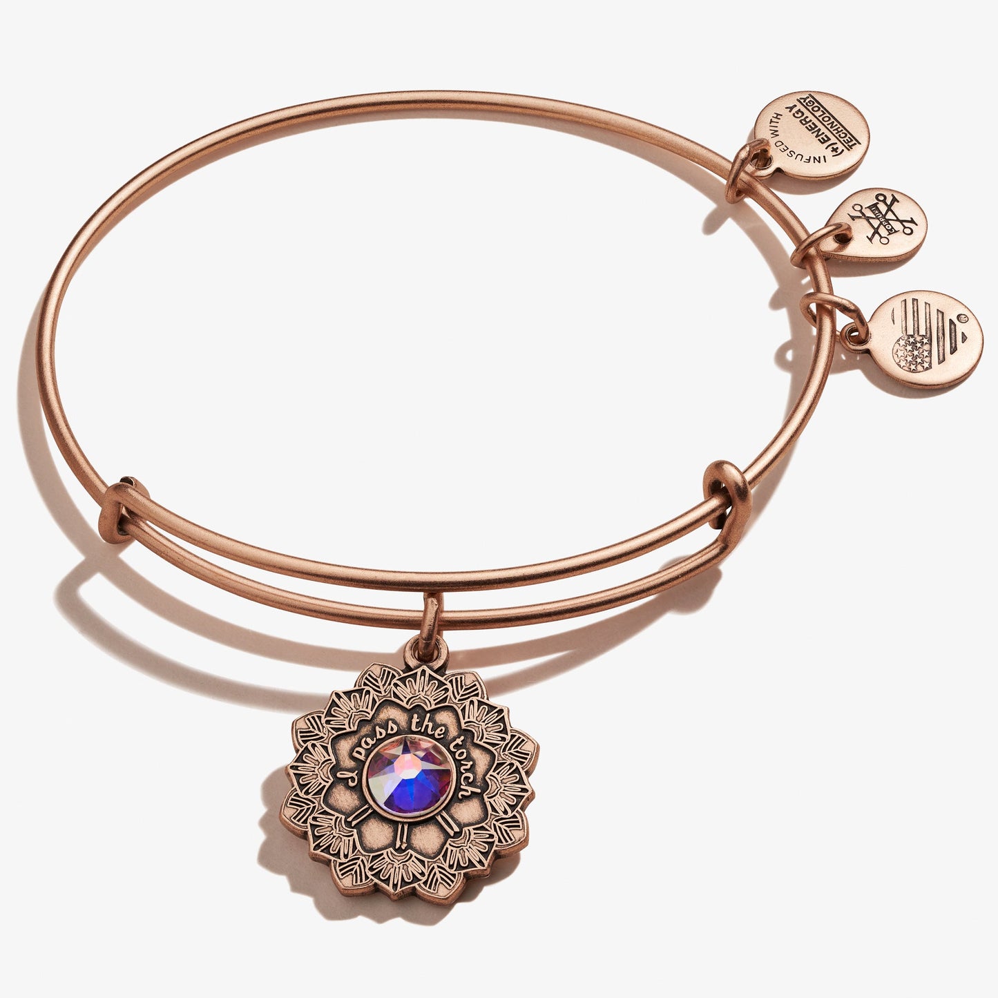 Mother of the Bride Crystal Charm Bangle