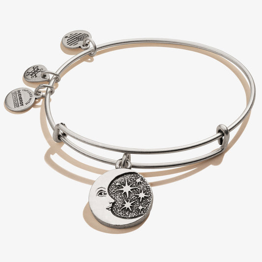 Moon + Star Charm Bangle