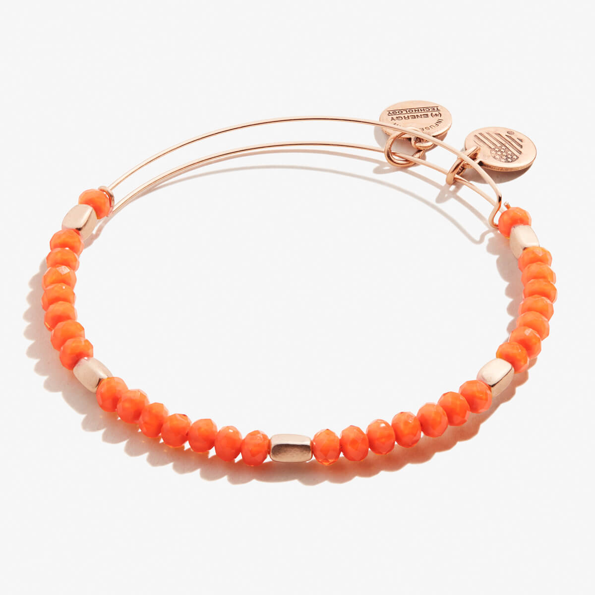 Tangerine Balance Beaded Bangle
