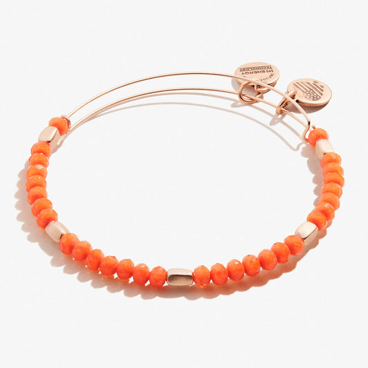 Tangerine Balance Beaded Bangle