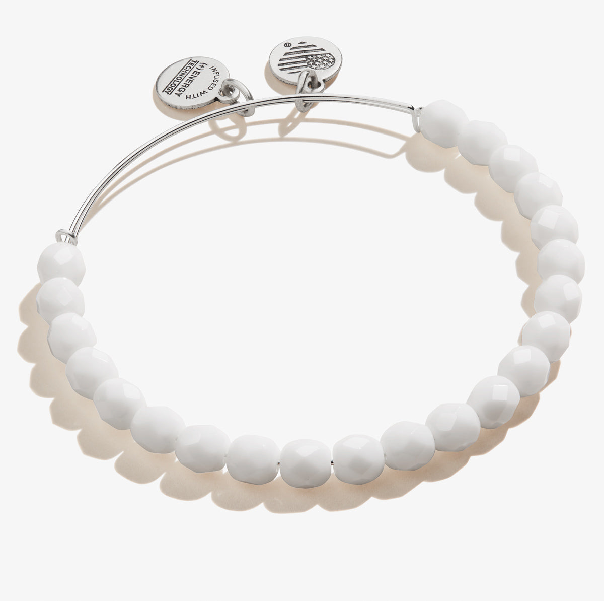 Cloud Pebble Beaded Bangle