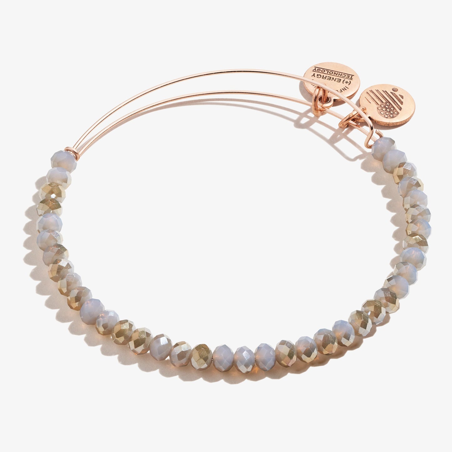 Brilliance Beaded Bangle, Mauve