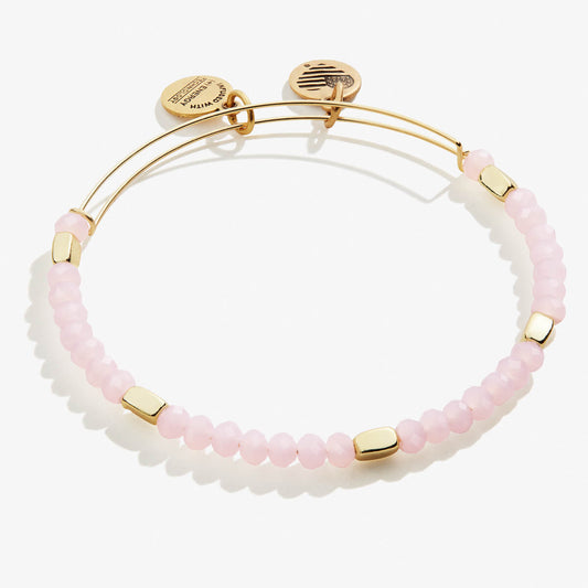 Soft Pink Beaded Bangle
