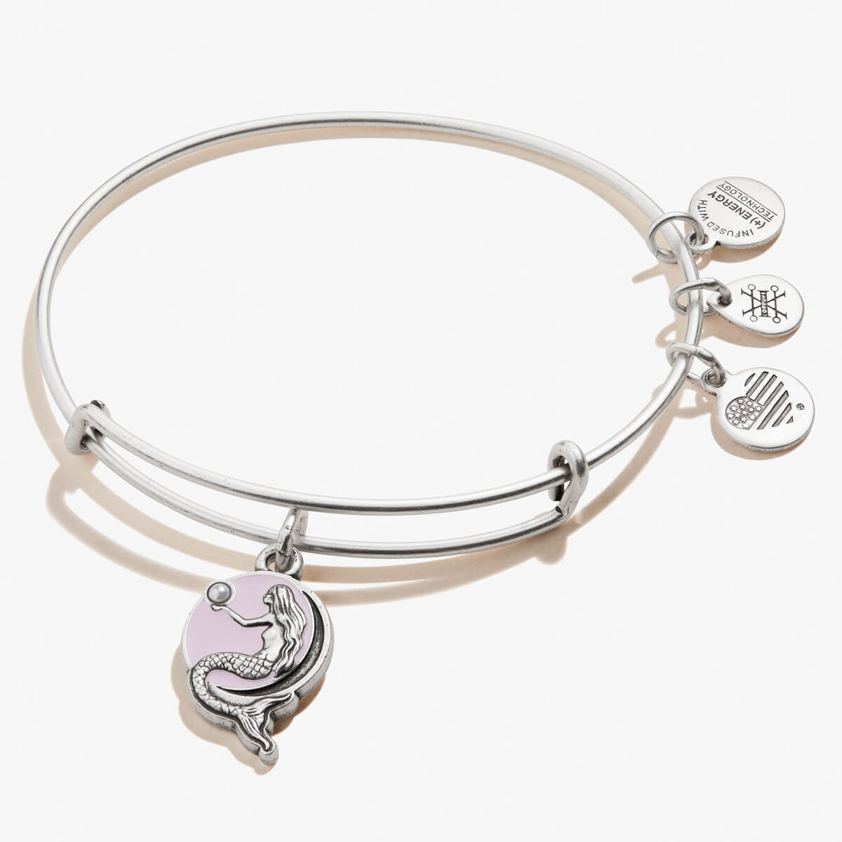 Mermaid Crystal Charm Bangle