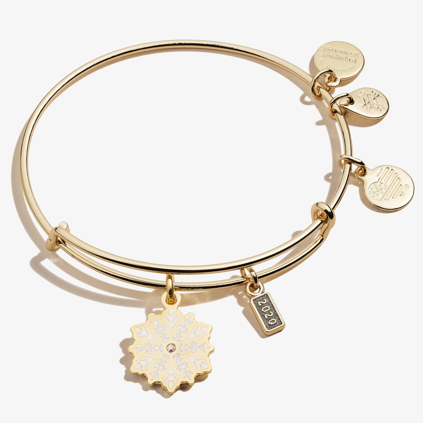 2020 Crystal Snowflake Charm Bangle