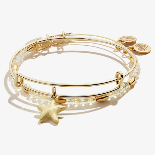 Starfish Charm Bangles, Set of 2
