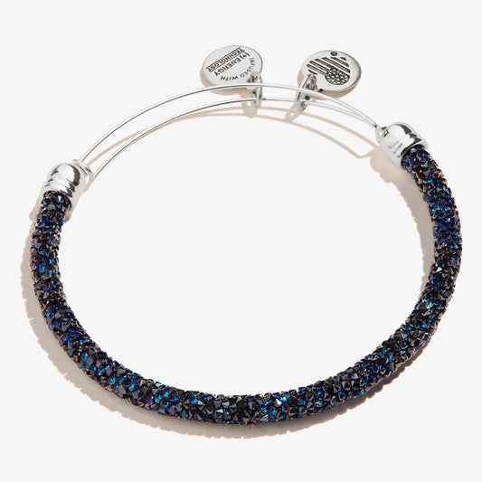 Crystal Fine Rocks Beaded Bangle, Blue