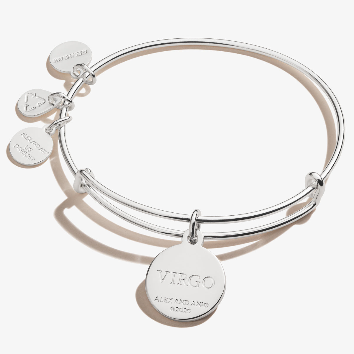 Virgo Zodiac Charm Bangle, Color