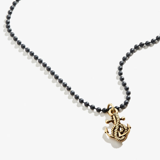 Anchor Ball Chain Necklace, Men's