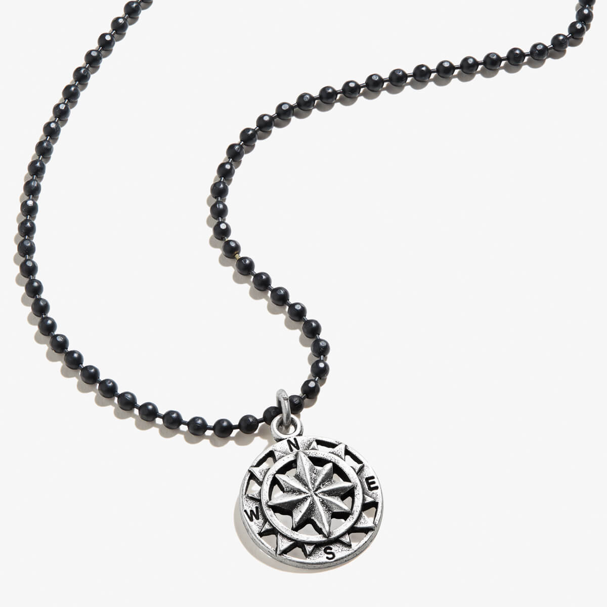 Compass Ball Chain Necklace, Men's
