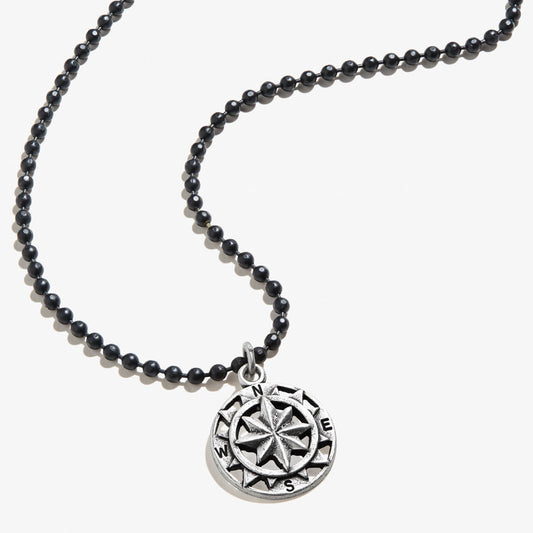 Compass Ball Chain Necklace, Men's