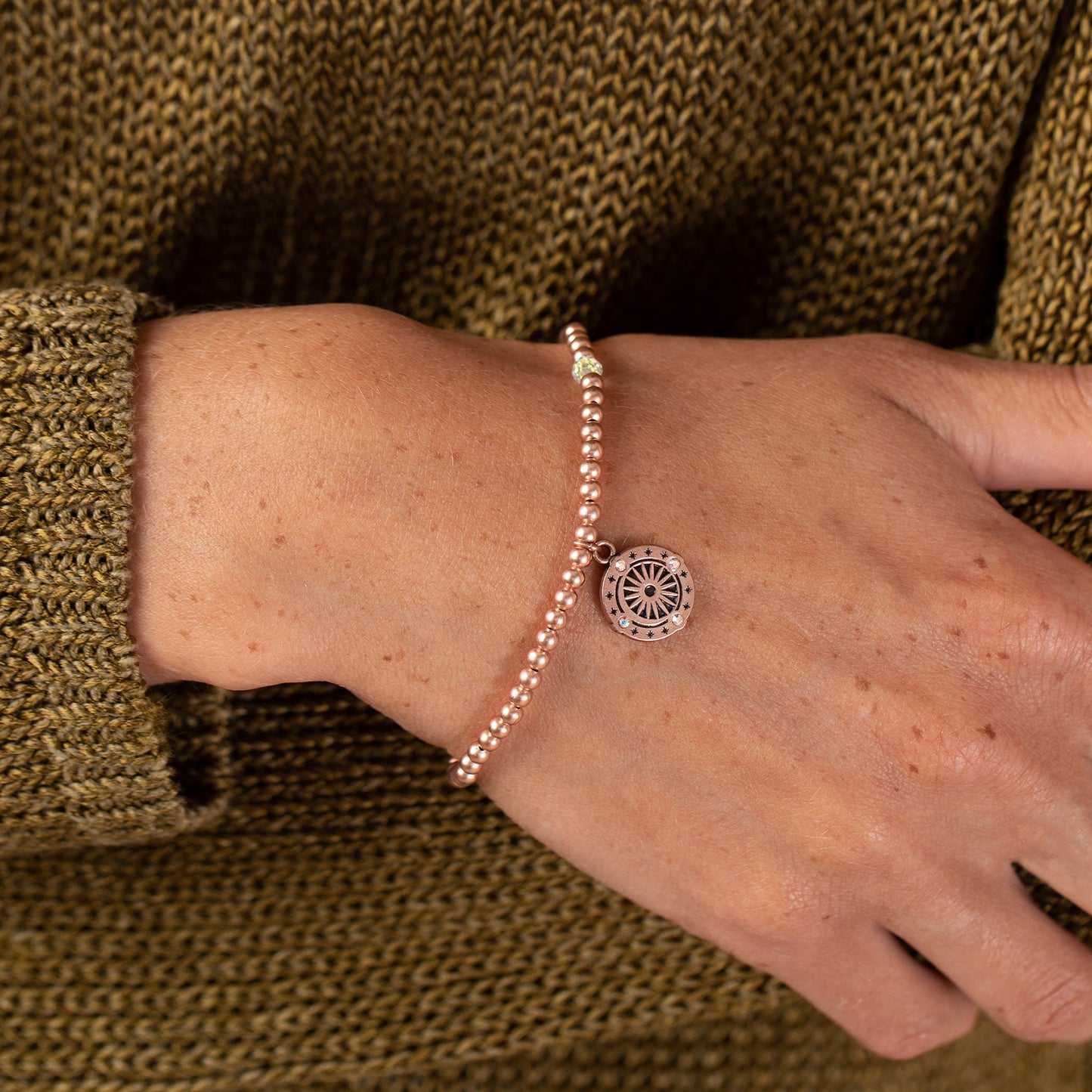 Cosmic Balance Crystal Beaded Stretch Bracelet