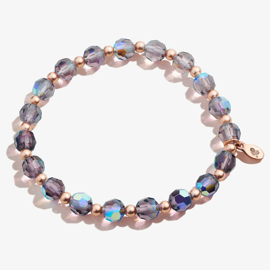 Crystal Stretch Bracelet, Plum