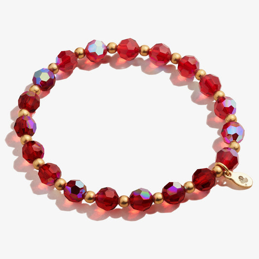 Crystal Stretch Bracelet, Burgundy