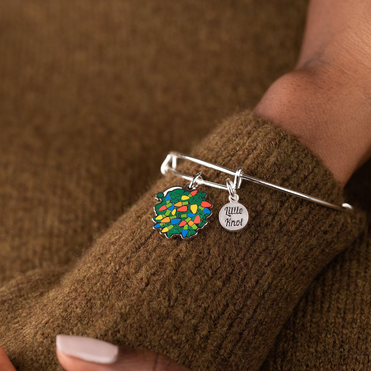National Lampoon's Christmas Vacation Little Light Knot Charm Bangle