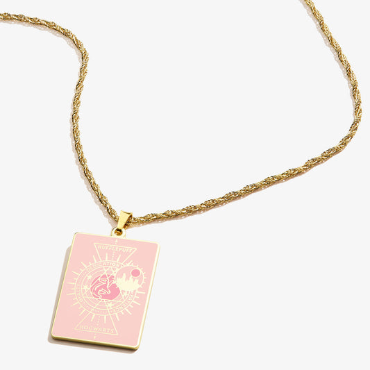 Harry Potterâ„?Hogwarts + Hufflepuff Charm Necklace