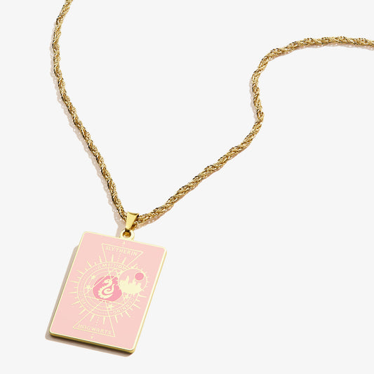 Harry Potterâ„?Hogwarts + Slytherin Charm Necklace