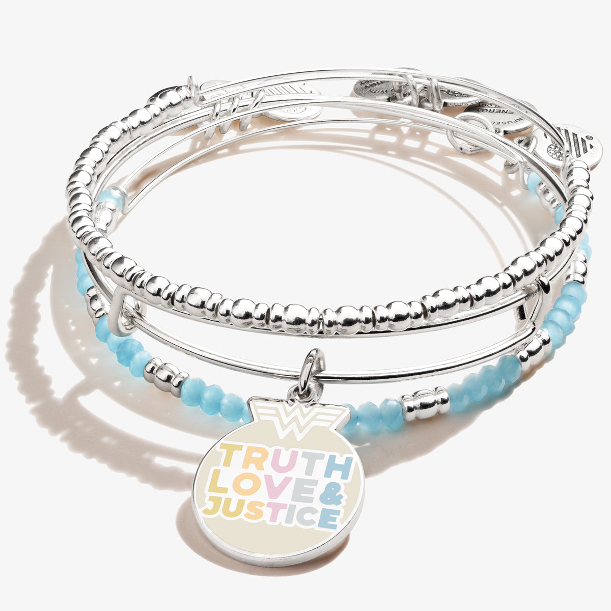 Wonder Womanâ„?'Truth', 'Love' & 'Justice' Bracelets, Set of 3