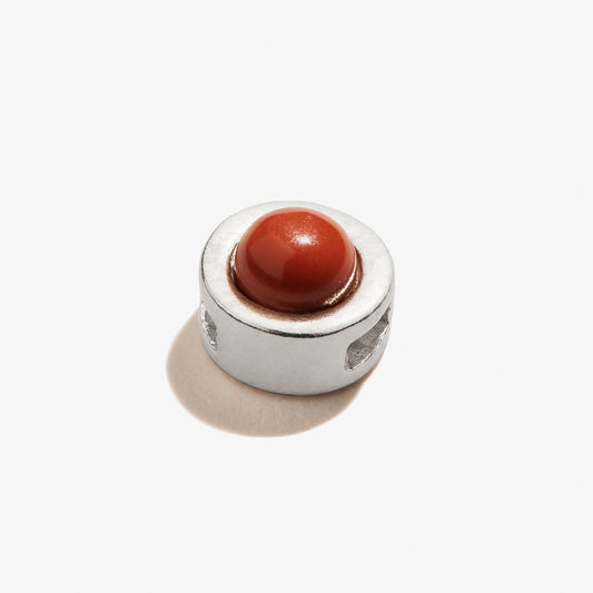 Red Jasper Gemstone Slider Charm