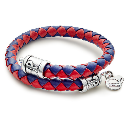 Philadelphia Phillies MLB Braided Leather Wrap Bracelet