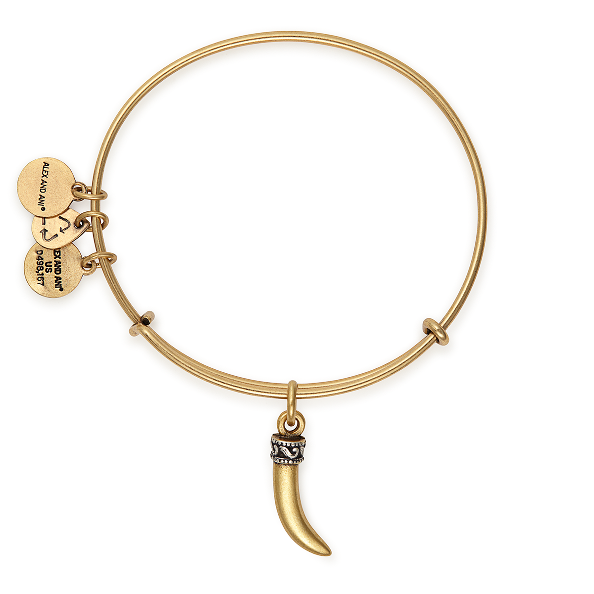 Horn Charm Bangle