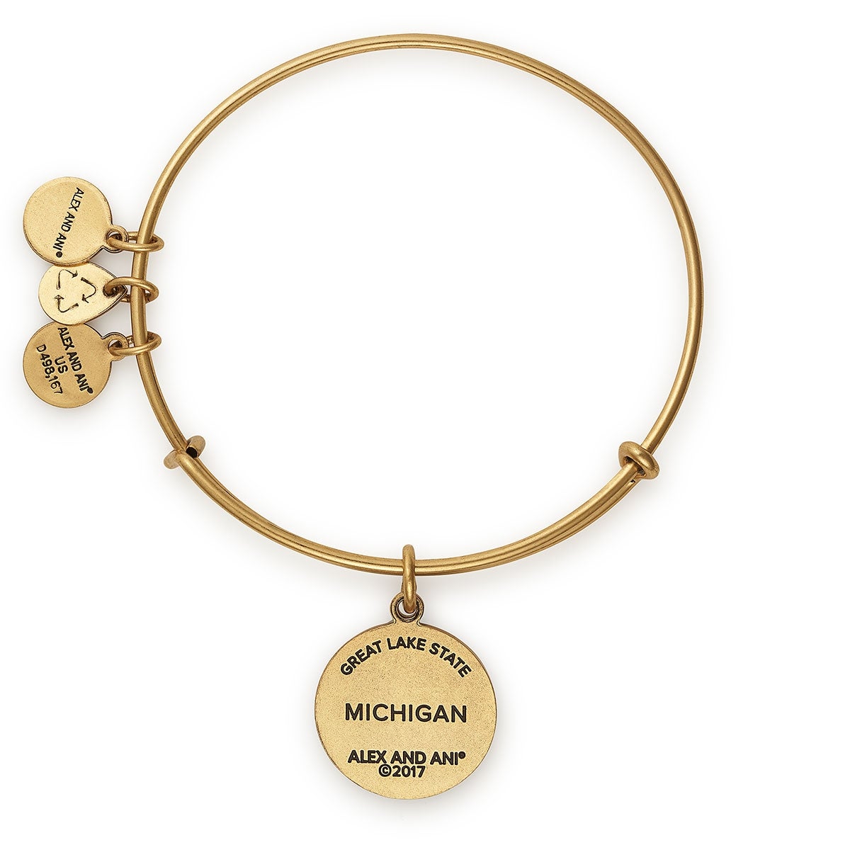Detroit + Great Lakes Duo Charm Bangle