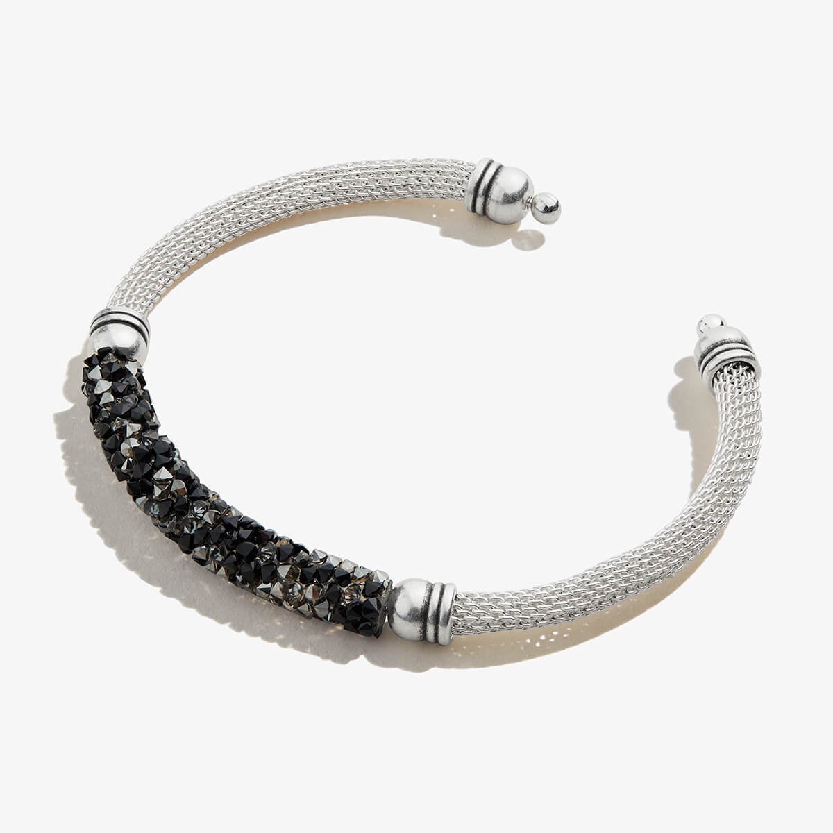 Black + White Mesh Cuff Bracelet