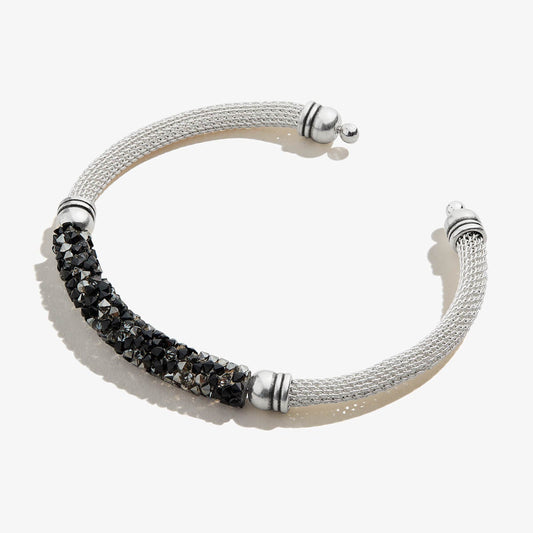 Black + White Mesh Cuff Bracelet