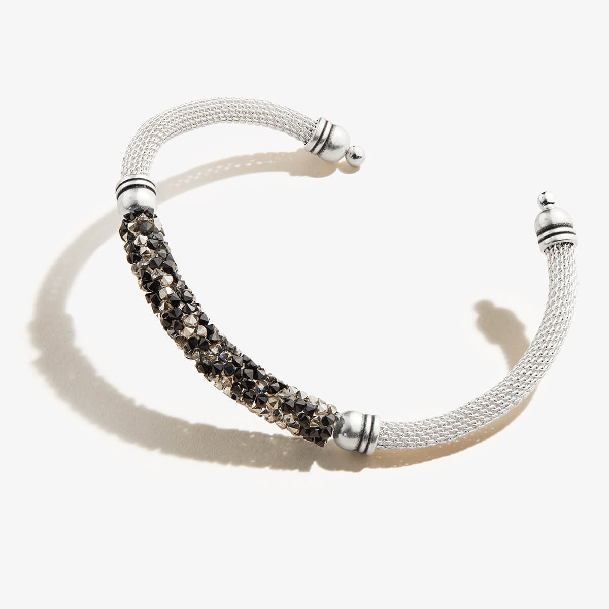 Black + White Mesh Cuff Bracelet